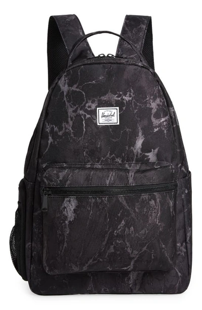 Herschel Supply Co Babies' Nova Sprout Diaper Backpack In Black Marble