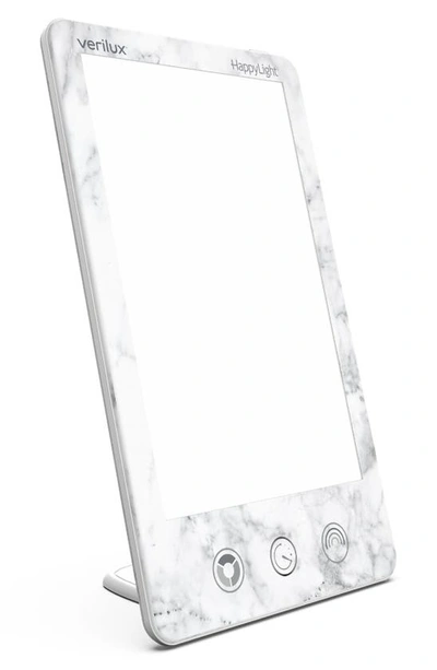 Verilux Happylight(r) Luxe Led Lamp In White Marble