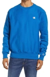 Champion Reverse Weave(r) Crew Sweatshirt In Living In Blue