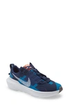 Nike Kids' Crater Impact Sneaker In Navy/ White/ Orange/ Blue