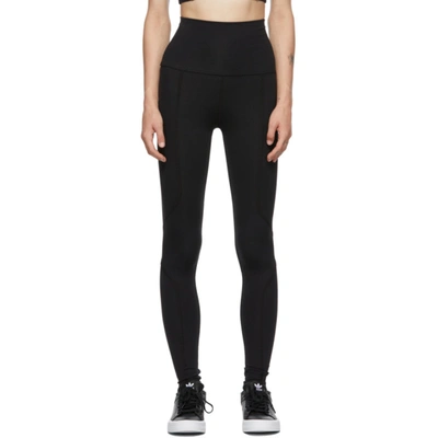 Live The Process Geometric High-rise Performance Leggings In Black