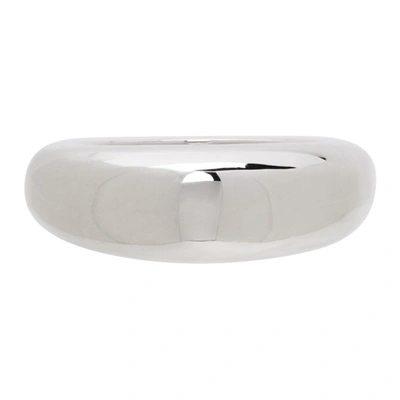 Agmes Silver Domed Ring