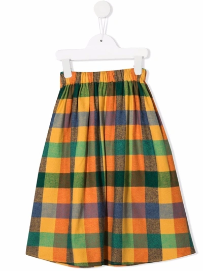 Wolf & Rita Kids' Multicolor Lured Skirt For Girl In Yellow