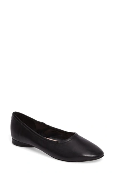 Avec Les Filles Myrina Leather Ballet Flats In Robin Egg Suede