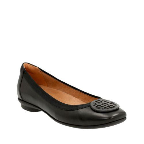 Clarks Artisan Women's Candra Blush Flats Women's In Black Leather ModeSens