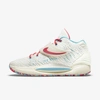 Nike Kd14 Basketball Shoe In Cashmere/white/turquoise Blue/multi-color