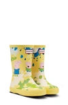 Hunter Unisex Kids First Peppa Pig Muddy Puddles Rain Boots - Walker, Toddler, Little Kid In Yellow