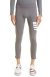 Thom Browne 4-bar 7/8 Compression Tights In Med Grey