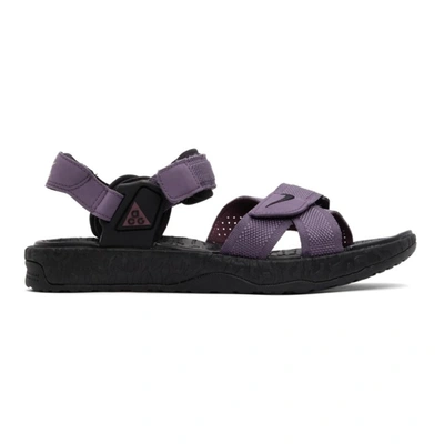 Nike Acg Air Deschutz Nylon, Rubber And Neoprene Sandals In Amethyst Smoke/  Black | ModeSens