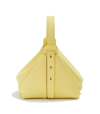 Advene The Age Leather Top-handle Bag In Lemon