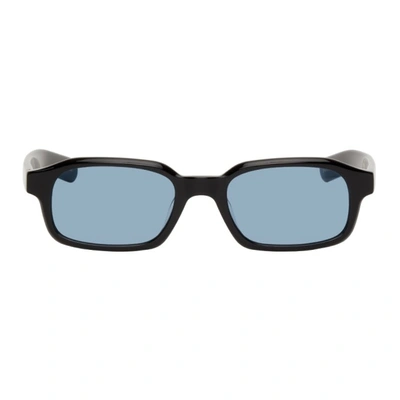 Flatlist Eyewear Black Hanky Sunglasses In Solid Black / Solid