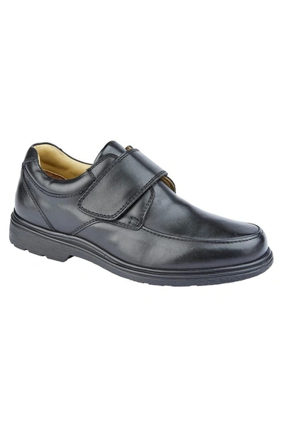 Roamers Mens Leather Shoes In Black