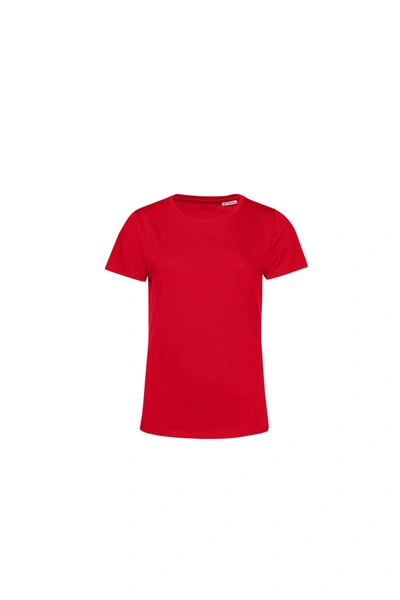 B&c Womens/ladies E150 Organic Short-sleeved T-shirt (red)