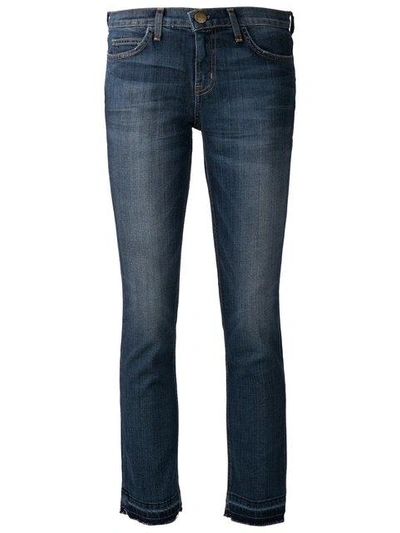 Current Elliott 'the Cropped Straight' Jeans In Blue