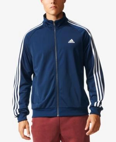 Adidas Originals Adidas Men's Essential Tricot Track Jacket In Navy/white |  ModeSens