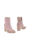 Polly Plume Ankle Boots In Pink