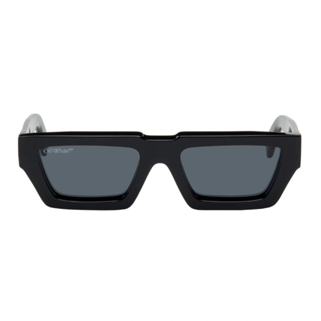 Off-white Manchester 146mm Rectangle Sunglasses In Black | ModeSens