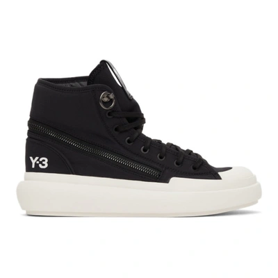 Y-3 Classic Court High V1 Sneakers In Black,white