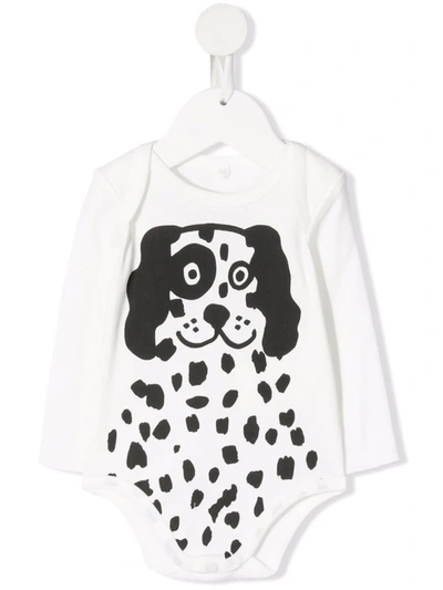 Stella Mccartney Babies' Dalmatian-print Sustainable-cotton Pyjamas In White
