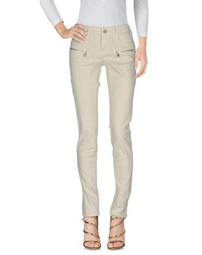 Maison Scotch Denim Pants In Beige