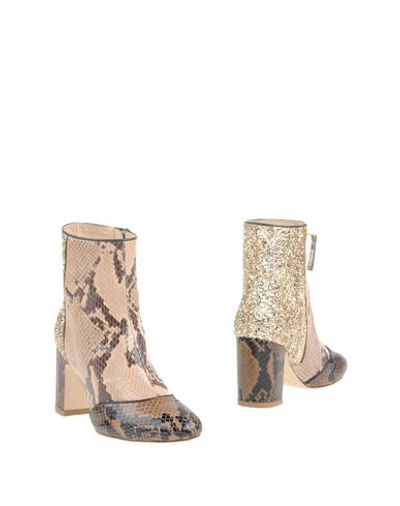 Polly Plume Ankle Boot In Sand