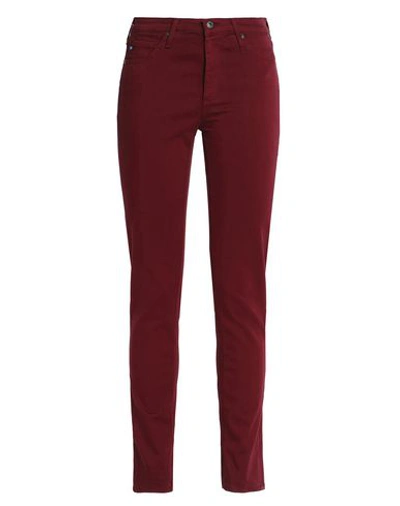 Ag Casual Pants In Maroon