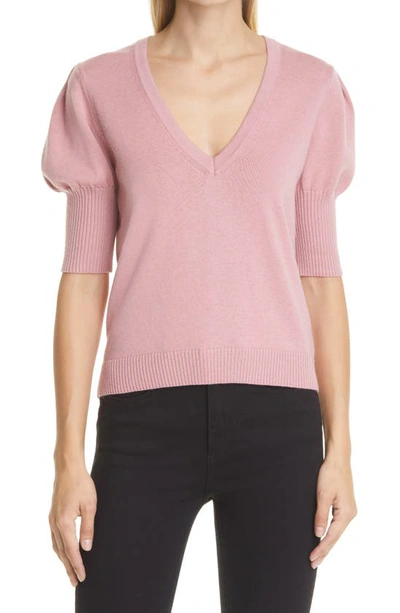 Pink Ba&sh Leelou Lyocell And Cotton-blend Sweater in Purple Womens Jumpers and knitwear Ba&sh Jumpers and knitwear 