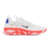 Nike React Live Sneakers In White/bright Crimson