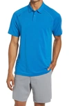 Rhone Delta Short Sleeve Piqué Performance Polo In Imperial Blue