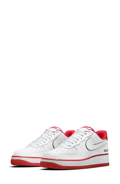 Nike Air Force 1 '07 Lx Sneaker In White/ Red/ Black