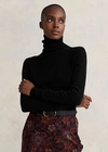 Ralph Lauren Slim Fit Cashmere Turtleneck Sweater In Collection Camel Melange