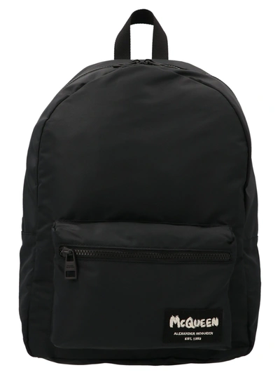 Alexander Mcqueen Metropolitan Backpack In Nero