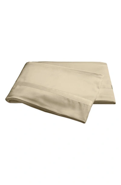 Matouk Nocturne 600 Thread Count Flat Sheet In Champagne Beige