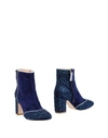 Polly Plume Ankle Boot In Dark Blue