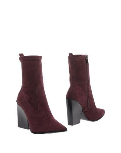 Kendall + Kylie Ankle Boots In Deep Purple