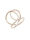 Ef Collection Diamond Infinity And 14k Rose Gold Ring