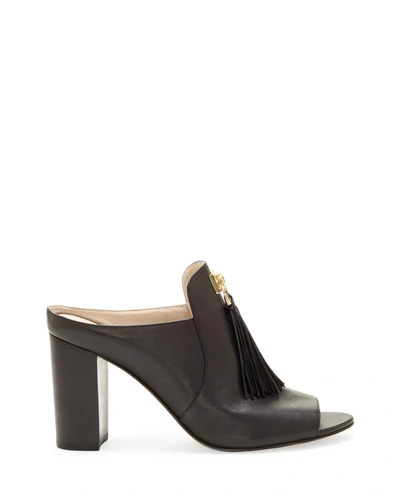 Vince Camuto Louise Et Cie Kemi – Tasseled Mule In Black Soft Vachetta