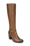 Naturalizer Kamora Knee High Boot In Saddle Tan Leather