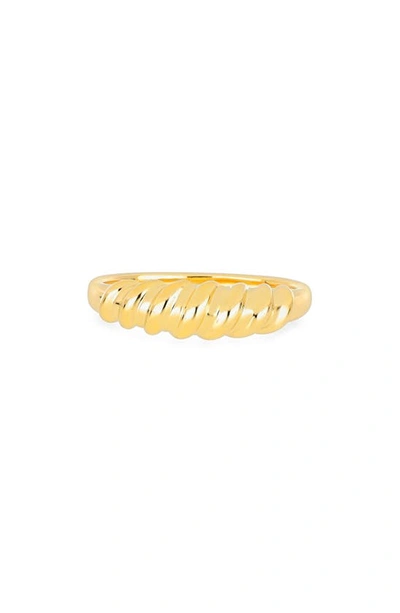 Ef Collection Jumbo Gold Twist Ring In 14kyg