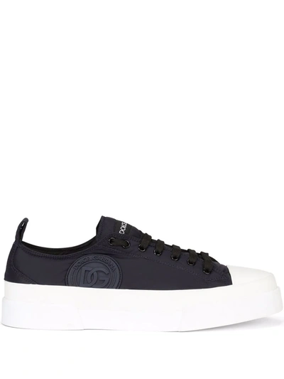 Dolce & Gabbana Quilted Nylon Portofino Light Sneakers With