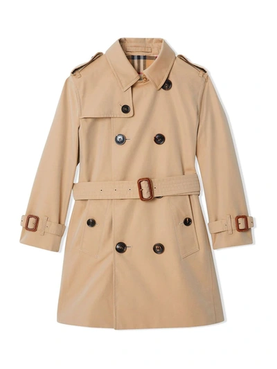 Burberry Girls  Beige Cotton Trench Coat