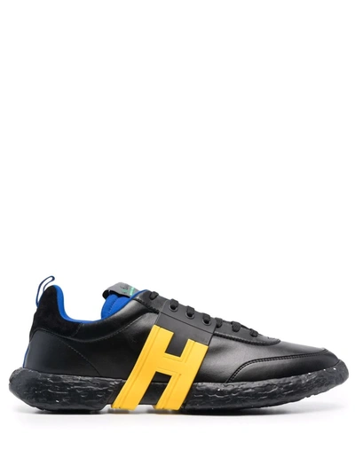 Hogan 3r H-logo Low-top Sneakers In Black | ModeSens