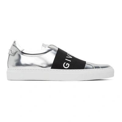 Givenchy Silver Urban Knots Sneakers In 040-silvery