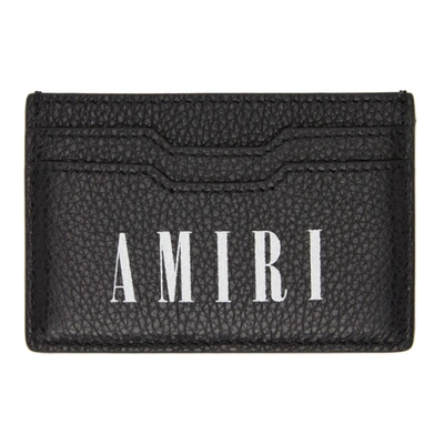 Amiri Black & White Large Logo Card Holder