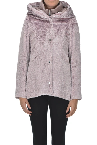 Herno Beige Polyester Jacket In Lilac