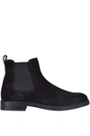 Tod's Suede Beatles Ankle Boots In Black