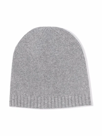Bonpoint Kids' Cashmere Knitted Beanie In Grey