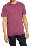Vince Men's Garment-dyed Crewneck T-shirt In Washed Hyperion Berry