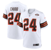Nike Men's Nfl Cleveland Browns (nick Chubb) Game Football Jersey In White