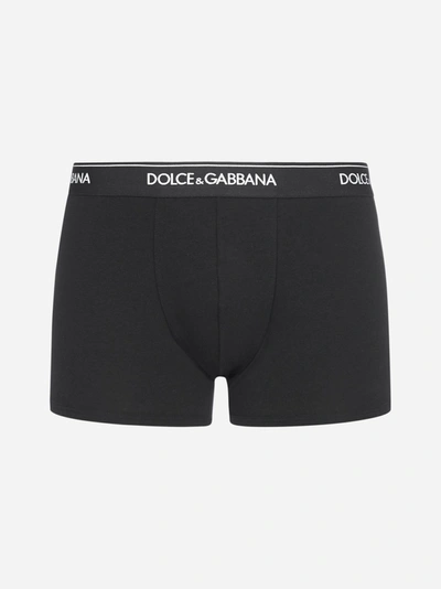 Dolce & Gabbana Logo Stretch Cotton Boxers